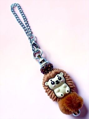Hedgehog Charm Keychain, cup charm, bag charm or ?  Handmade
